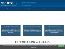 Tablet Screenshot of diemeister.de